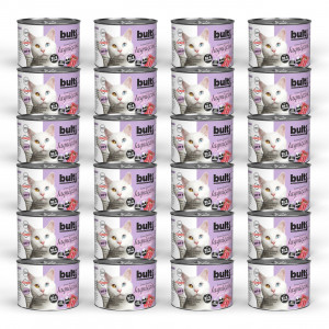BULTI Rich in lamb - mokré krmivo pro kočky - 24x200g