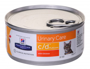 HILL'S PRESCRIPTION DIET Feline c/d Multicare Mokré krmivo pro kočky Kuřecí maso 156 g