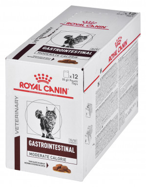 ROYAL CANIN Gastrointestinal Moderate Calorie - mokré krmivo pro kočky - 12 x 85g