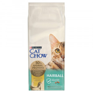 PURINA Cat Chow Hairball Control Chicken - suché krmivo pro kočky - 15kg