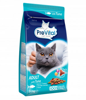 PREVITAL Adult Tuna - suché krmivo pro kočky - 1,4kg