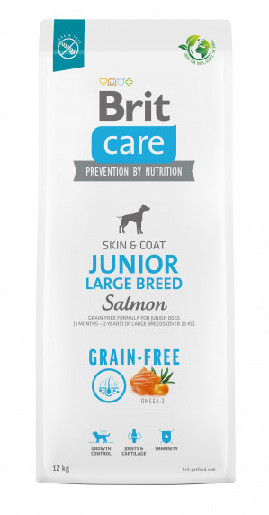 BRIT Care Junior Large Breed Salmon - suché krmivo pro psy - 12 kg