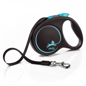 Flexi Automatické vodítko Black Design M 5 m, Modrá