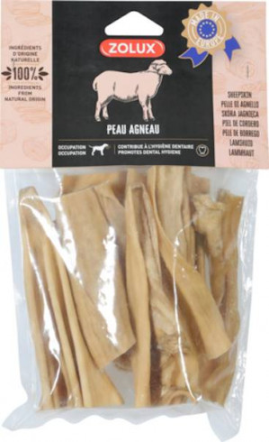 ZOLUX Pochoutka pro psy z jehněčí kůže - 200g