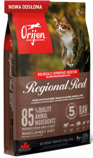 ORIJEN Regional Red Cat - suché krmivo pro kočky - 5,4kg