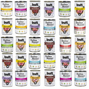 DOLINA NOTECI Prémiový mix příchutí + směs příchutí BULT - mokré krmivo pro psy - 30x800g