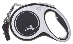 Flexi New Comfort M Tape 5 m Černá Pes Zatahovací vodítko