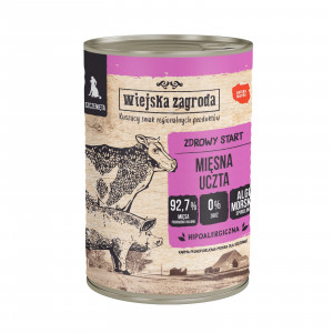 WIEJSKA ZAGRODA Mięsna uczta - vlhké krmivo pro psy - 400g