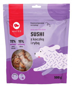 MACED Duck and fish sushi - pochoutka pro psy - 500g