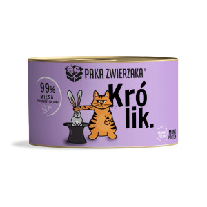 PAKA ZWIERZAKA Rabbit - mokré krmivo pro kočky - 200g