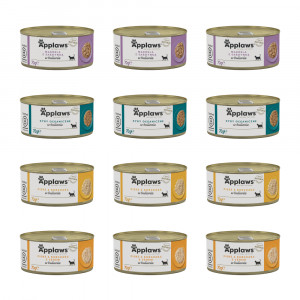  APPLAWS Cat Mixed Flavours - mokré krmivo pro kočky - 12x70g