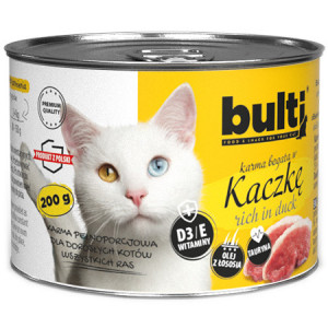 BULTI Rich in duck - mokré krmivo pro kočky - 200g