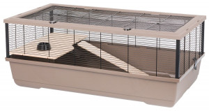 INTER-ZOO Bernie Wood mokka - klec pro hlodavce - 100 x 54 x 39cm