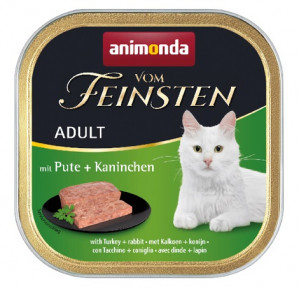 ANIMONDA Vom Feinsten Adult Turkey and rabbit - mokré krmivo pro kočky - 100g