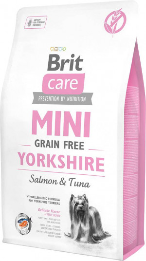 BRIT Care Mini Yorkshire Grain Free Salmon with tuna - suché krmivo pro psy - 7 kg