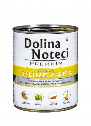 DOLINA NOTECI Premium Rich in chicken - Mokré krmivo pro psy - 800 g