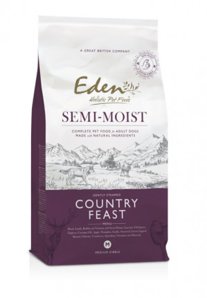 EDEN Semi-Moist Country Feast Lamb and duck - polomokré krmivo pro psa - 2kg