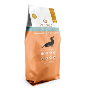 PERRO Beef with sweet potatoes Small breeds - suché krmivo pro psy - 1kg