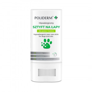 POLIDERM hypoalergenní tyčinka na tlapky pro psa a kočku – 14,5g