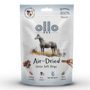 OLLO Air-Dried Horse strips - pamlsek pro psa - 80g
