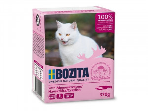 BOZITA Krevety v omáčce - mokré krmivo pro kočky - 370g