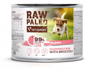 RAW PALEO Duoprotein Pork & Lamb Puppy - vlhké krmivo pro psy - 200g