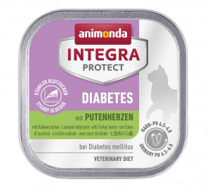 ANIMONDA Integra Protect Diabetes Turkey hearts - mokré krmivo pro kočky - 100g