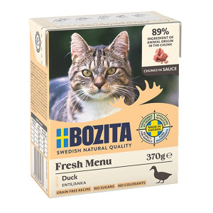 BOZITA Fresh Menu Duck in gravy - mokré krmivo pro kočky - 370g