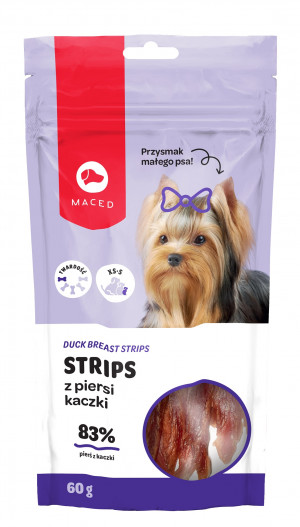 MACED Duck breast strips - pochoutka pro psy - 60g