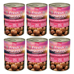 ARQUIVET Fresh Chicken Meatballs - vlhké krmivo pro psy - 6x400g