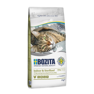 Bozita - Indoor & Sterilised Chicken - suché krmivo pro kastrované kočky - 2kg