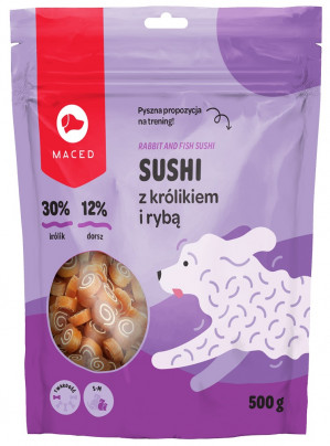 MACED Sushi with rabbit and fish - pamlsek pro psa - 500g