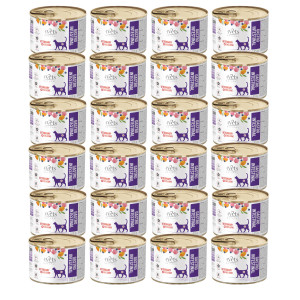  4VETS Natural Gastro Intestinal Cat - vlhké krmivo pro kočky - 24x185g