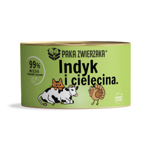 PAKA ZWIERZAKA Turkey with veal - mokré krmivo pro kočky - 200g