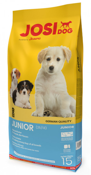 JOSERA JosiDog Junior s kuřetem - suché krmivo pro štěňata - 15 kg
