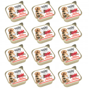 TUF TUF Alupak Hovězí paštika - vlhké krmivo pro psy - 12x300g