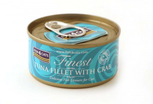 FISH4CATS Tuna fillet with crab - mokré krmivo pro kočky - 70g