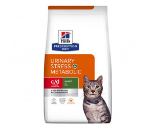HILL'S Feline c/d Urinary Stress + Metabolic - Suché krmivo pro kočky - 3 kg 