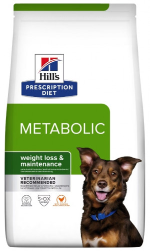 HILL'S PRESCRIPTION DIET Canine Metabolic Suché krmivo pro psy Kuřecí maso 12 kg