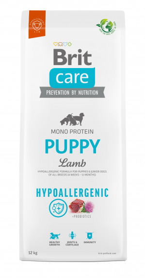 BRIT Care Hypoallergenic Puppy Lamb - suché krmivo pro psy - 12 kg