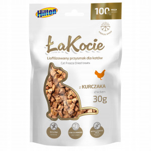 HILTON ŁaKocie Freeze dried chicken - pamlsek pro kočky - 30g