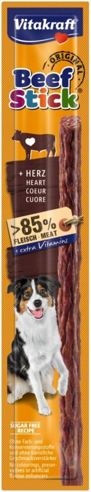 VITAKRAFT Beef Stick Beef hearts - pamlsek pro psa - 12g