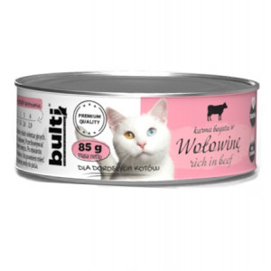 BULTI Rich in beef - mokré krmivo pro kočky - 85g
