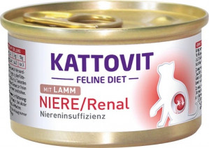 KATTOVIT Feline Diet Niere/Renal Lamb - mokré krmivo pro kočky - 85g