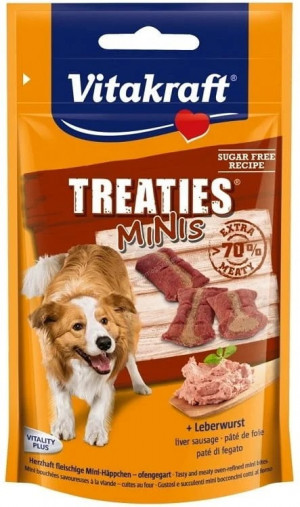 VITAKRAFT Treaties Minis with liver - pochoutka pro psy - 48 g