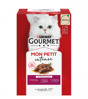 GOURMET Mon Petit Meat Mix - mokré krmivo pro kočky - 6 x 50 g 