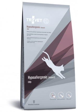 TROVET Hypoallergenic IRD with insect - suché krmivo pro kočky - 3 kg 