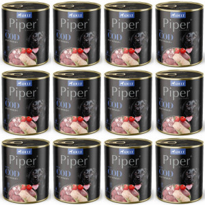 DOLINA NOTECI Piper Animals s treskou a rajčaty - mokré krmivo pro psy - 12x800g