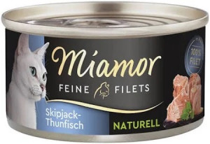 MIAMOR Feine Filets Naturell Tuna - mokré krmivo pro kočky - 80g