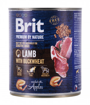 BRIT Premium by Nature Lamb with Buckwheat - Mokré krmivo pro psy - 800 g